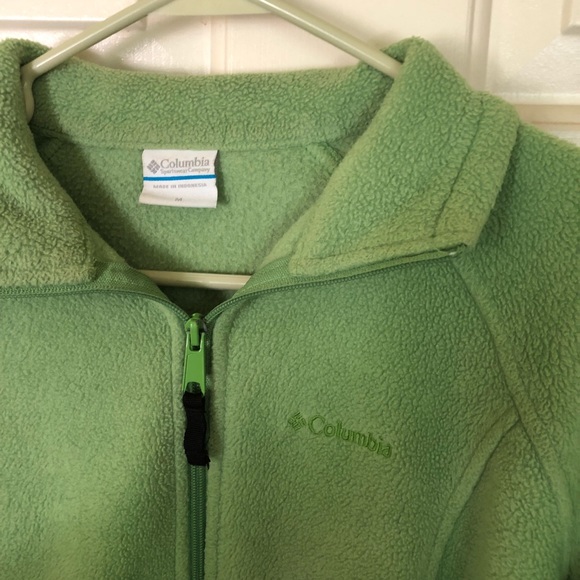 Light Green Columbia Fleece - Picture 2 of 3